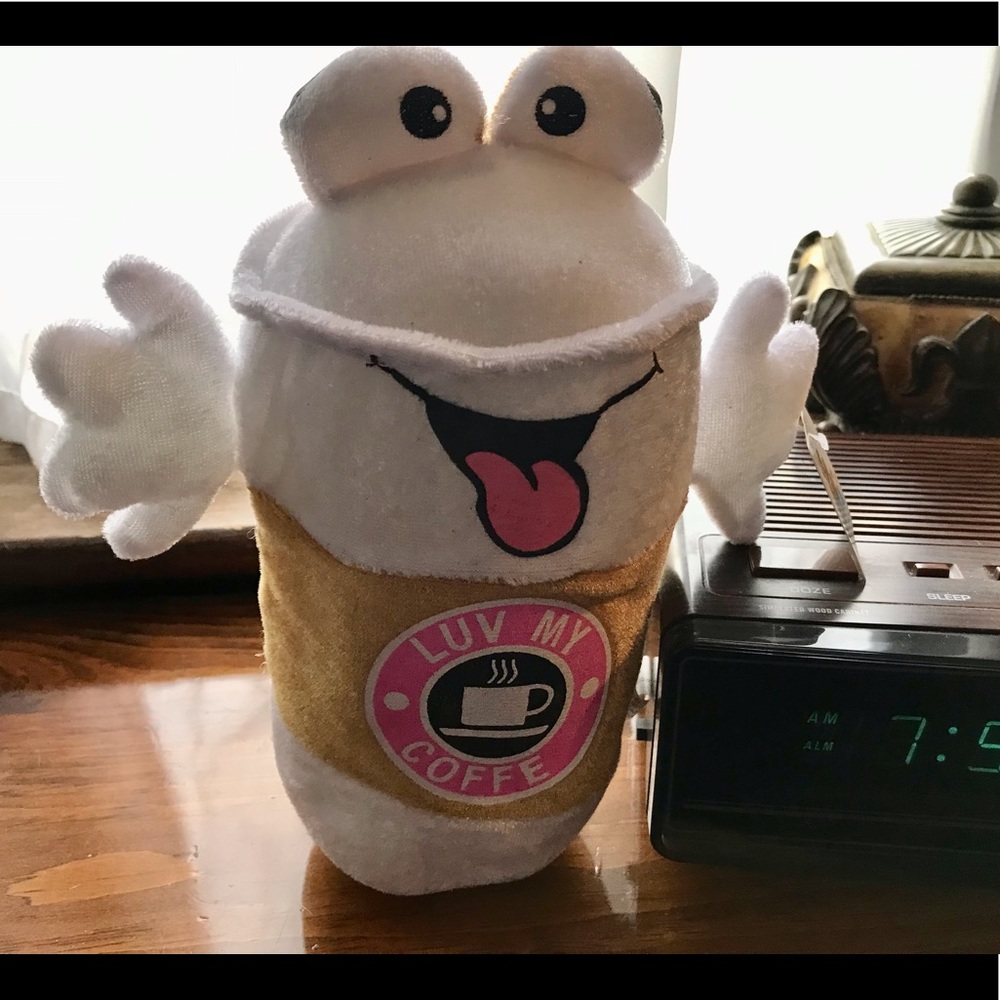 Funny Claw Machine GOFFA Plush Coffee Cup Luv My Coffee Plush Toy